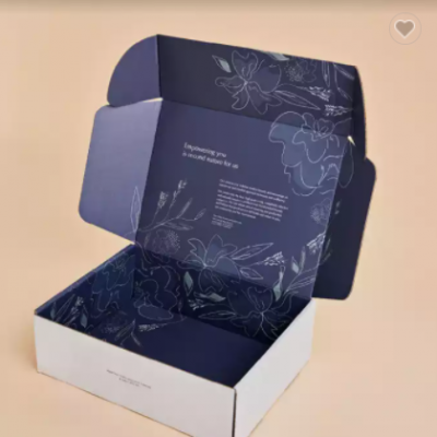 Wholesale Custom logo Corrugated box packaging clothing black shipping boxes mailer shopping box