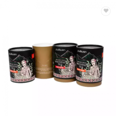 wholesale cylinder paper tube loose tea packaging tea tin packaging