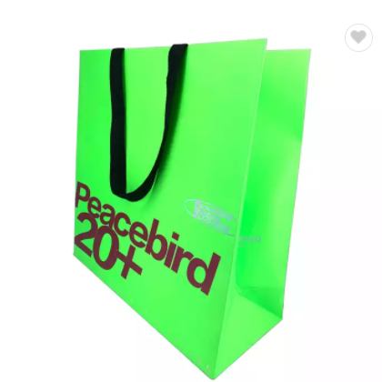 Wholesale custom logo Gold Foil LOGO Luxury Black Gift Bags Shopping bags Cardboard Paper Bags / 1