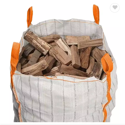 Wholesale Ventilated Mesh jumbo Big Bag PP Rafia for Wood Timber Packaging Transporting / 1