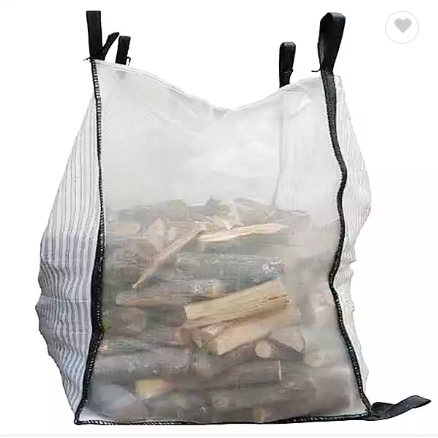 Wholesale Ventilated Mesh jumbo Big Bag PP Rafia for Wood Timber Packaging Transporting / 2