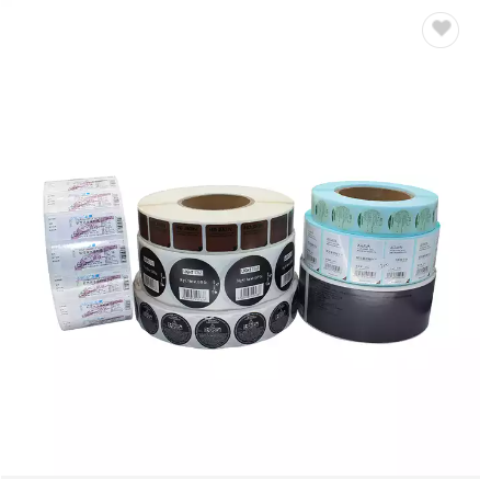 Low MOQ Peel Off Roll Folding Booklet Multilayer Sticker Cosmetic Black Labels Tags / 3