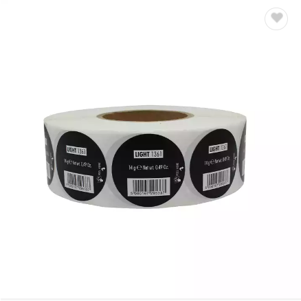 Low MOQ Peel Off Roll Folding Booklet Multilayer Sticker Cosmetic Black Labels Tags / 2