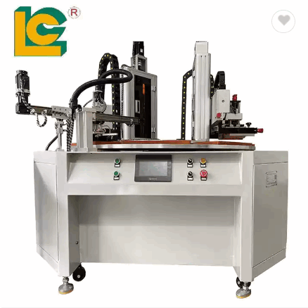 Factory flat screen printer silk screen printer multi-color LED UV curing drying system PLC touch sc / 2