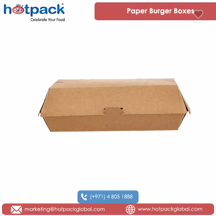 2022 Top Selling 100% Recyclable Takeaways Kraft Flute Material Made Compostable Paper Burger Boxes  / 1