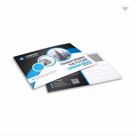 High quality personalized custom full color post card Printing Greeting card postcards with logo fan / 6