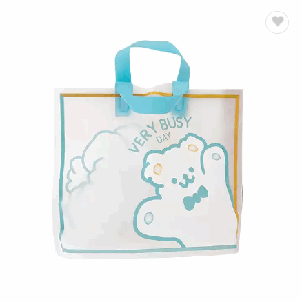 Eva Customized Portable Plastic Bag Frosted Translucent Portable Shopping Bag Gift Clothing Handbag / 6