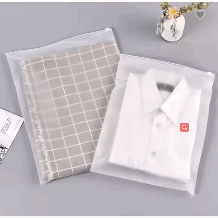 Custom Eco Friendly Frosted Clear Pe Zip Lock Bags Waterproof Clothing Packing Plastic Bag Jewelry Z / 6