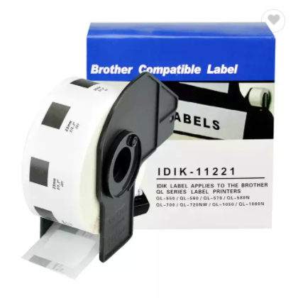 DK series paper rolls compatible for brother ribbon printer label roll cartridge paper dk11221 / 1