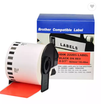 62mm*30.48mm label paper 22205 dk compatible thermal label tape / 3