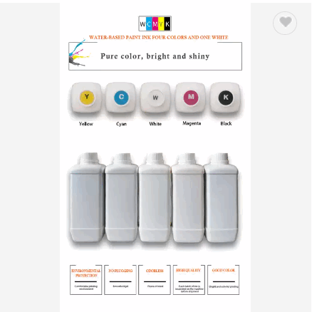 60CM DTF PRINTER A3 DTF INK FIVE COLOR CMYKW PIGMENT INK FOR GARMENT TSHIRTS PRINTING / 4