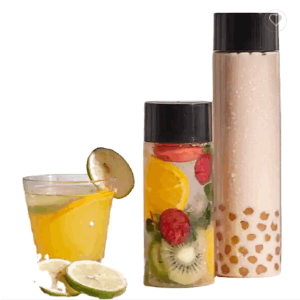 Disposable tea juce bottle with cap / 1