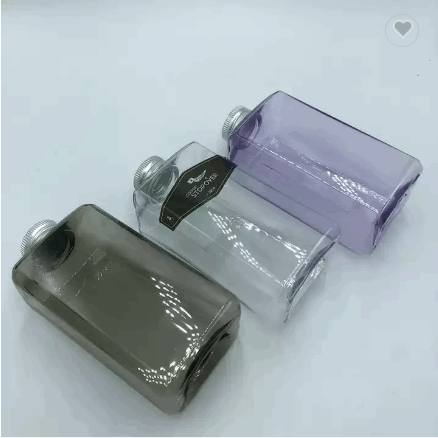square plastic water bottle / 4