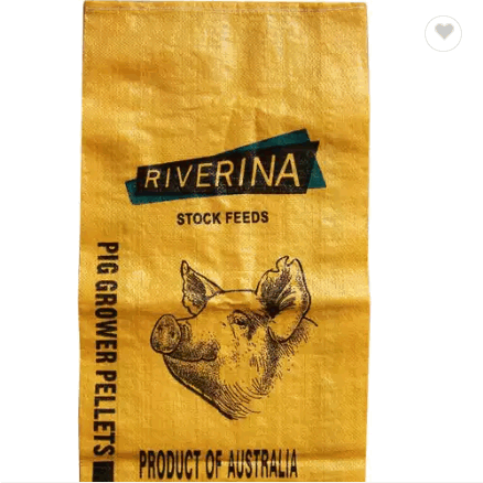 High quality Flour Rice Sand Grain Feed Bag 10kg 25kg 50kg packaging bags poly PP woven for feed che / 1