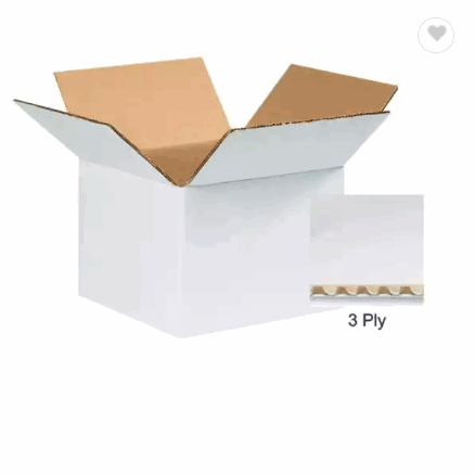 Customized White Corrugated Carton Box Packaging Cardboard Paper Box / 3