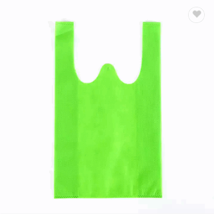 customized made in Vietnam Eco Friendly shopping bag reusable foldable non woven t shirt bag / 5
