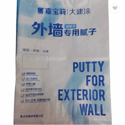Factory price 25kg 50kg of waterproof moisture-proof putty powder bag pp valve pocket plastic packag / 1