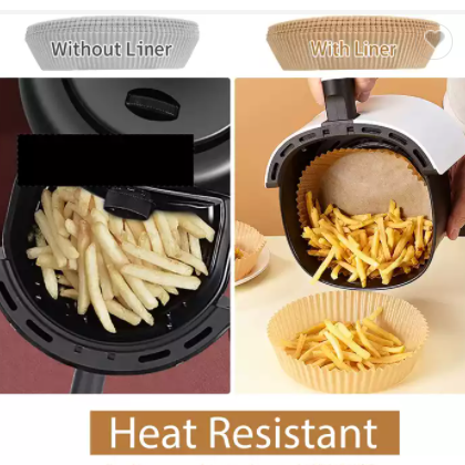20cm Diameter round extra thick parchement paper air fryer liners / 2