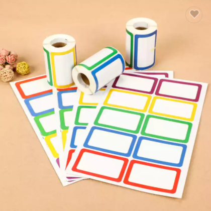 Adhesive sticker label Can customized logo Have glossy lamination and matt lamination paper or PVC m / 2