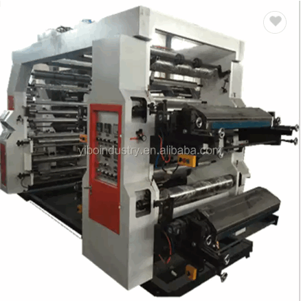 Multifunction 4 colors high speed paper/ non woven bag flexo printing machine / 1