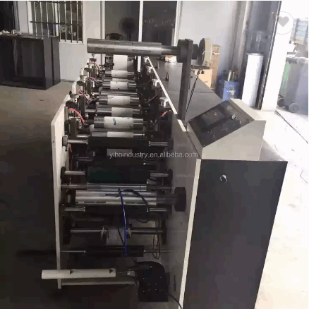 unit type Letterpress Plate with die cutting and slitting unit narrow label flexo printing machine / 3