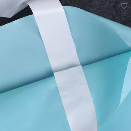 Custom Printed Logo Design Tote Punching Carry Handle Fashion Gift Plastic Bag Clothing Packaging ba / 2