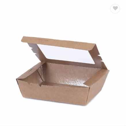Al Bayader Food Kraft Lunch Box with Window / 2