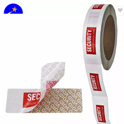 Solvent based acrylic Adhesive security void tape,yellow warranty security sticker VOID sticker labe / 1