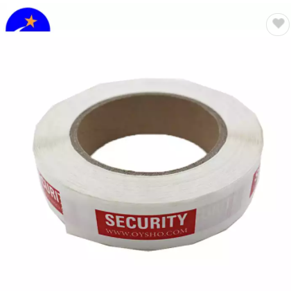 Solvent based acrylic Adhesive security void tape,yellow warranty security sticker VOID sticker labe / 2