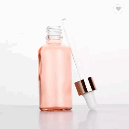 Cosmetic Olive essential oil 5ml 10ml 30ml 50ml 60ml 100ml serum rose gold glass dropper bottle / 5