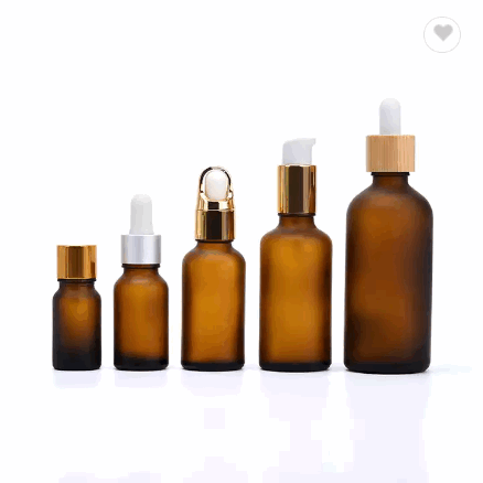 Wholesale 5ml 10ml 15ml 20ml 30ml 50ml 100ml amber glass essential oil bottle with dropper / 3