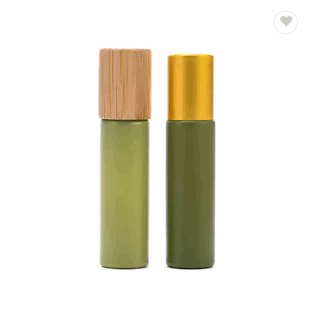Essential oil perfume roller bottle clear amber pink purple green 10ml glass roll on bottle with cap / 6