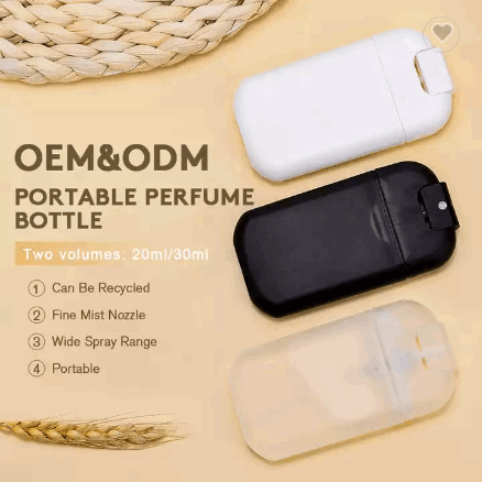 Empty 20ml 30ml U shape Plastic Credit Card Type Refillable Perfume Spray Disinfectant Hand Sanitize / 2