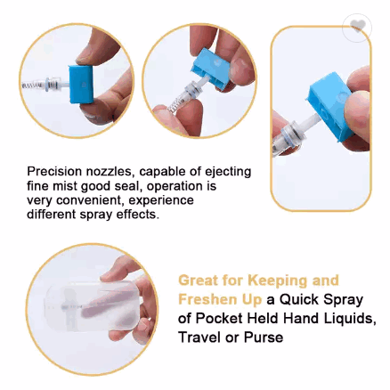 Empty 20ml 30ml U shape Plastic Credit Card Type Refillable Perfume Spray Disinfectant Hand Sanitize / 5