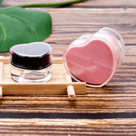 Luxury 5g 10g Cosmetic Plastic Acrylic Cream Jar with Pink Gold Screw Lids for Acrylic Powder Jars / 5