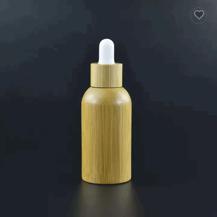 Eco friendly cosmetic containers Natural 30ml bamboo glass dropper bottle for essential oil serum / 2