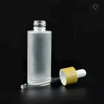 Eco friendly cosmetic containers Natural 30ml bamboo glass dropper bottle for essential oil serum / 5