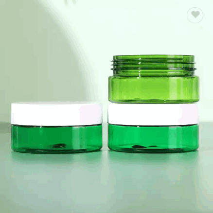 Sustainable Recycled Post-consumer PRC PET Plastic Jars PET Cosmetic Jar For Face Cream CC Cream / 4