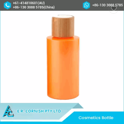 Biodegradable Packaging Empty PLA Plastic Cosmetics Bottle with Bamboo Pump / 3