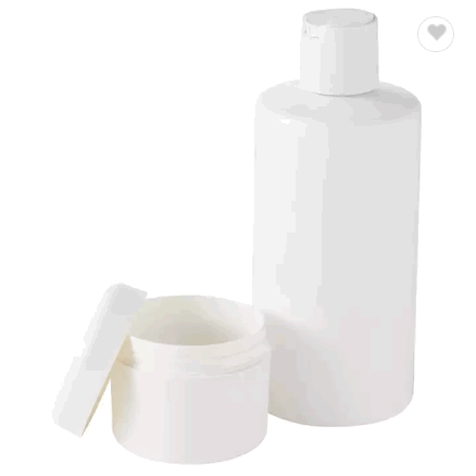 400ml Empty PLA Biodegradable Cosmetic Packaging Plastic Bottle With Press Cap / 1