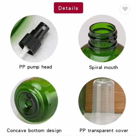 50ml 80ml Empty Pet Cosmetic Plastic hair spray bottle continuous mist pump bottle / 2
