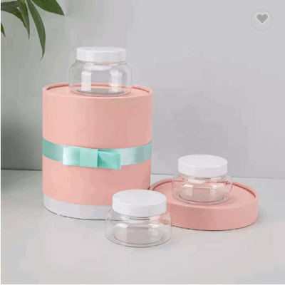 Custom Logo 5oz 8oz Body Scrub Face Hair Body Butter Jar 150g 200g 250g PET Plastic Cosmetic Jar