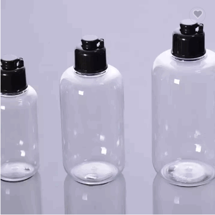 Brown Pet Pure Dew Cosmetic Lid Packaging Plastic Bottle 100ml 200ml 300ml / 2