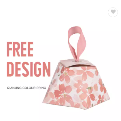 Unique Design Fancy Ribbon Decoration Gift Candy Box Wedding Gift Party Favor Holiday Paper Packagin / 3