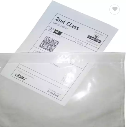 Clear Adhesive Side Loading Packing List Document Envelopes 145*180mm for Attaching Packing Slips In / 2