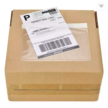 Packing List Pouches Clear Adhesive Top Loading Packing List/Shipping Label Envelopes size 180*270mm / 2