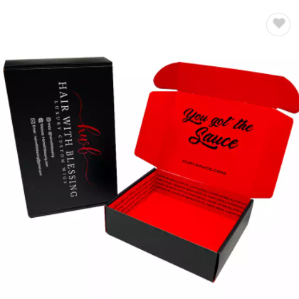 Wholesale Large Black Cardboard Paper Mailing Apparel Box Custom Logo Printed Corrugated Shipping Pa / 3