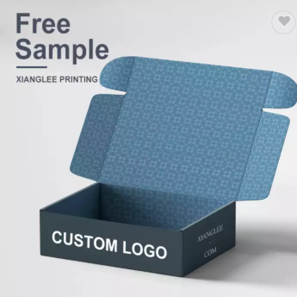 Manufacturer Large Color Cardboard Paper Mailing Apparel Box Custom Logo Printed Corrugated Shipping / 3