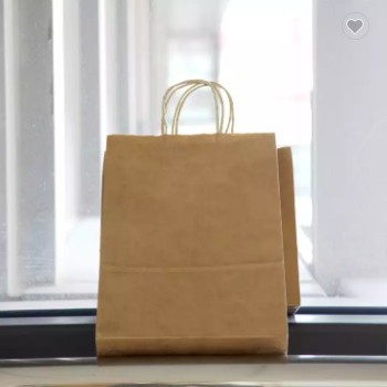 Custom Shopping Gift Handle Craft Print Food Takeaway Packaging Small Paper Bag 2022 / 2