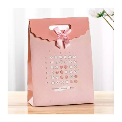 Wholesale Luxury Colored Polka Dot Printed Paper Bags With Handles for Wedding/Party/Christmas Gifts